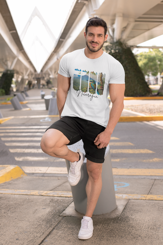 Camiseta Unisex-Paisaje Volcan y guardabarranco