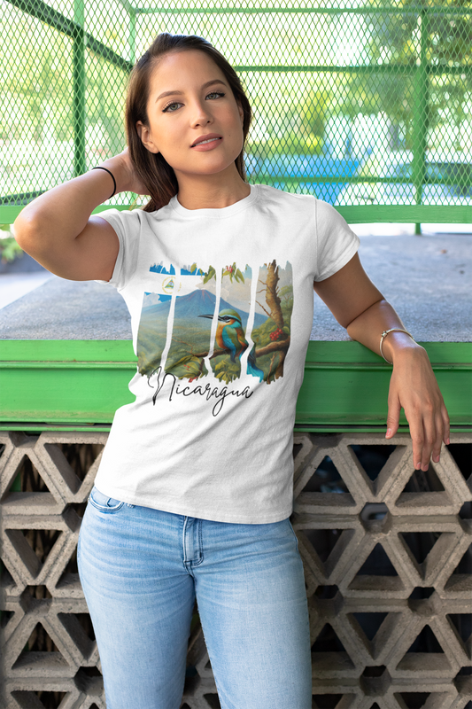 Camiseta Unisex-Paisaje Volcan y guardabarranco